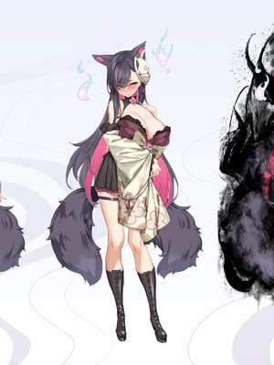 妖狐の深夜配信 美术画集 简体中文_P2_104