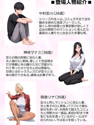 [人妻が薫る部屋] 美巨乳黒ギャル人妻＆むちむち清楚系人妻！昭和マ● コの搾精天国 (AI 生成)_005_4_004