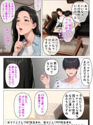 [人妻が薫る部屋] 美巨乳黒ギャル人妻＆むちむち清楚系人妻！昭和マ● コの搾精天国 (AI 生成)_075_4_074