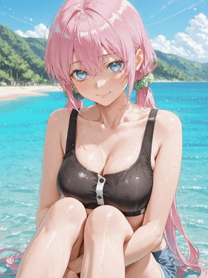 川遊びの日の式守さん [中国翻訳] [AI Generated]_image_066