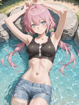 川遊びの日の式守さん [中国翻訳] [AI Generated]_image_068