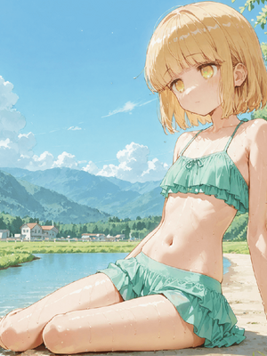 川遊びの日の式守さん [中国翻訳] [AI Generated]_image_070