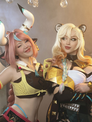 [Lada Lyumos & Lady Melamori & Zoe Volf] Mavuika & Varesa & Xilonen_003_kokv