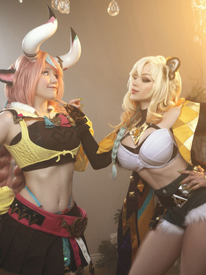 [Lada Lyumos & Lady Melamori & Zoe Volf] Mavuika & Varesa & Xilonen_004_cgvk