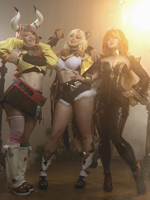 [Lada Lyumos & Lady Melamori & Zoe Volf] Mavuika & Varesa & Xilonen_009_ywgi