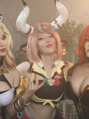 [Lada Lyumos & Lady Melamori & Zoe Volf] Mavuika & Varesa & Xilonen_010_mivy