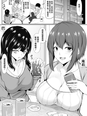 [石ケンピ (イッシー13)] 再会した女友達と宅飲みしながら昔のノリでエッチしまくった話 [中国翻訳]_001