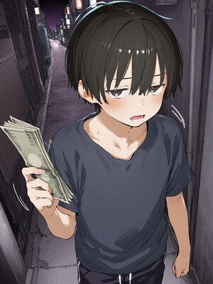 [大トロ定食] クール系黒髪ギャルとマゾ責め援交エッチする話 [AI Generated]_012