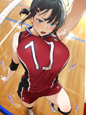 [大トロ定食]練習終わり汗だく高身長バレー部女子とロッカールームでエッチする話_003
