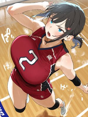 [大トロ定食]練習終わり汗だく高身長バレー部女子とロッカールームでエッチする話_005
