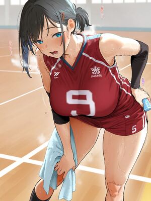 [大トロ定食]練習終わり汗だく高身長バレー部女子とロッカールームでエッチする話_010
