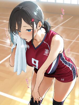 [大トロ定食]練習終わり汗だく高身長バレー部女子とロッカールームでエッチする話_011
