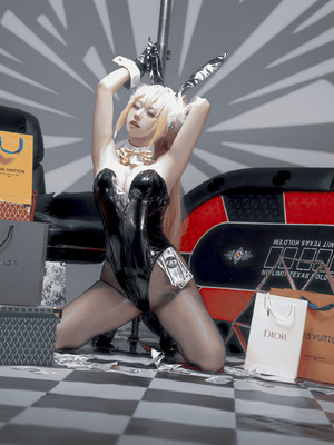 十悲伤小木十 - 露菲 奢侈兔 (NIKKE）_15_hold