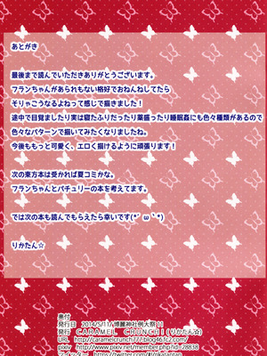 (例大祭11) [CARAMEL CRUNCH! (りかたん☆)] 寝ているフランちゃんに性的なイタズラがしたいっ! (東方Project) [明稿昨拖漢化組]_15_hmps