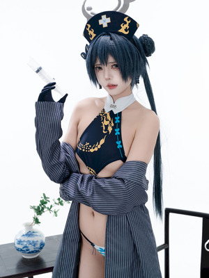 君颜圆又圆 - 蔚蓝档案 龙华妃咲 护士_036_qlfq