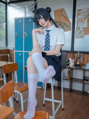 炸虾球耶呜 - 蔚蓝档案 妃咲 制服_03_osmr