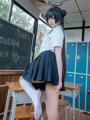 炸虾球耶呜 - 蔚蓝档案 妃咲 制服_10_prku