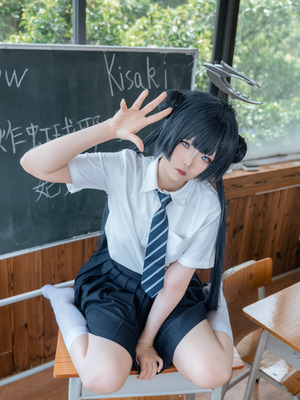 炸虾球耶呜 - 蔚蓝档案 妃咲 制服_12_mwno
