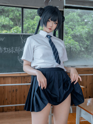 炸虾球耶呜 - 蔚蓝档案 妃咲 制服_17_ovux