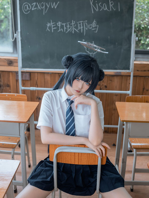 炸虾球耶呜 - 蔚蓝档案 妃咲 制服_20_gbve