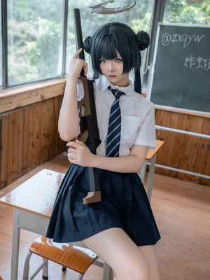 炸虾球耶呜 - 蔚蓝档案 妃咲 制服_30_tsws