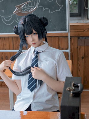 炸虾球耶呜 - 蔚蓝档案 妃咲 制服_31_hjca