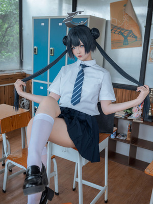炸虾球耶呜 - 蔚蓝档案 妃咲 制服_35_gxpr