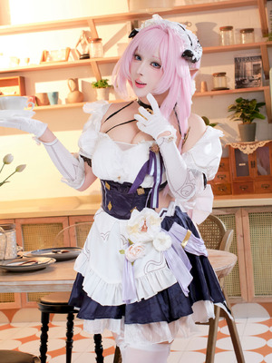 胡桃猫Kurumineko - 崩坏三 爱莉希雅 女仆_004_iaph
