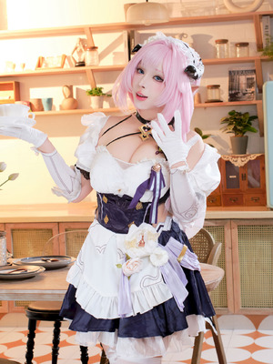 胡桃猫Kurumineko - 崩坏三 爱莉希雅 女仆_005_bdrx