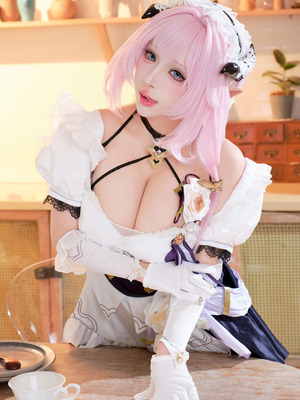 胡桃猫Kurumineko - 崩坏三 爱莉希雅 女仆_009_acok