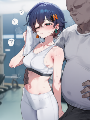 [Thx]リンがジムで会ったおじさんに.. (上) [AI Generated]_06_140176747_p5