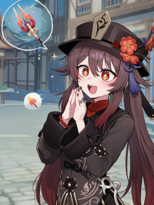 [Thx]胡桃は 護摩の杖が ほしいです！ [AI Generated]