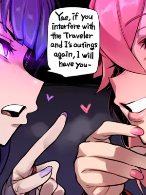 Aroma - Raiden x Yae x Aether - Futa on Male Light-NTR - 60p [Doujin] [AI Generated]-1280x