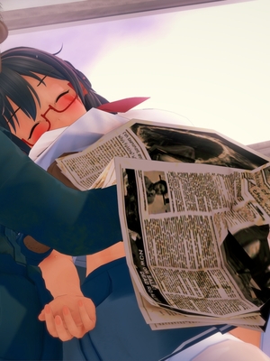 [醉春楼汉化][Delirium Bear] 私の図書館員 ①~③_33_Libarian_Chan_05b_Newspaper