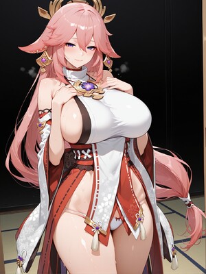 [YakeArt] yae miko 八重神子 (Patreon) [AI Generated]
