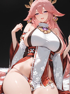 [YakeArt] yae miko 八重神子 (Patreon) [AI Generated]_a_1005
