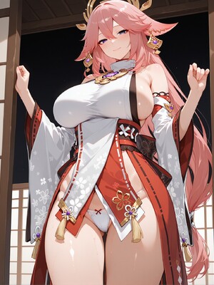 [YakeArt] yae miko 八重神子 (Patreon) [AI Generated]_a_1011