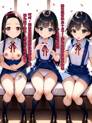 [梅洞てんぷりゃー] J〇はみんな妊娠大歓迎!赤ちゃんまだな子も出来てる子も膣内射精セックスしまくりな話 [AI Generated] 【中文翻译】_A003