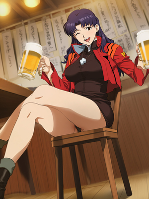 [Cyber-Wifu11] Katsuragi Misato (Neon Genesis Evangelion) [AI Generated]_009_9con