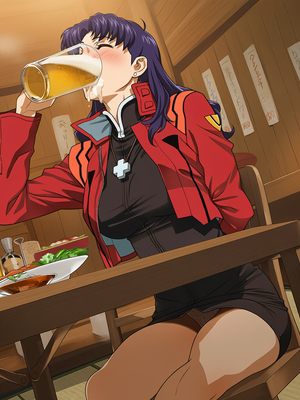 [Cyber-Wifu11] Katsuragi Misato (Neon Genesis Evangelion) [AI Generated]_014_14con