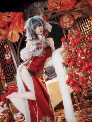Bangni邦尼 - 碧蓝航线 柴郡新春旗袍_07_jnjf