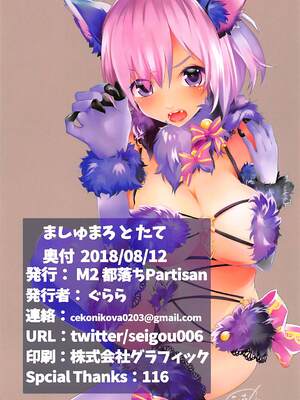 (C94) [M2都落ちPartisan (ぐらら)] ましゅまろとたて (Fate Grand Order)_013
