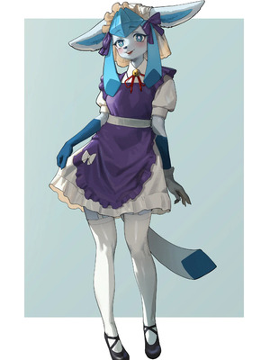 [구들gudl | Gudlmok99] Maid Glaceon (Pokémon)