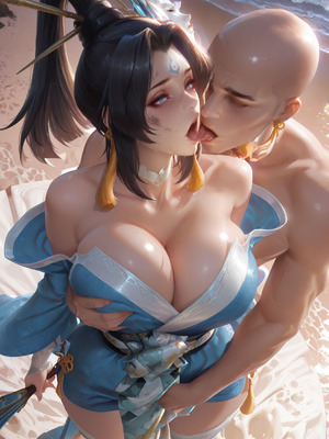 王者荣耀不知火舞魅语（Mai Shiranui）-- DownTheRoad [AI Generated]_011_cros