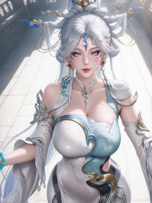 王者荣耀女娲愿照·千秋盛 -- DownTheRoad [AI Generated]_007_gjnb