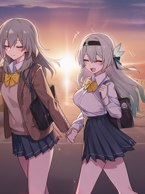 [kkoi] 星ｘホタル ふたなり百合 stelle x firefly&nbsp;&nbsp;[AI Generated]_Stelle_x_Firefly_1_10