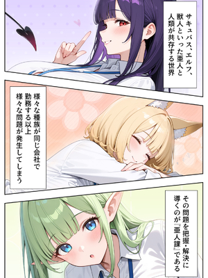 [ぱにぱに] 絶倫過ぎた俺が亜人OL美女達の性処理係に任命された話『サキュバス編』 [AI生成]_01_0007