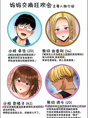 [全彩乱涂机上色][めろんの星々 (星月めろん)] 母スワッピング4〜再婚する母ちゃんに「2回だけ」ってお願いして抱いた話〜 [COW个人汉化]_0002