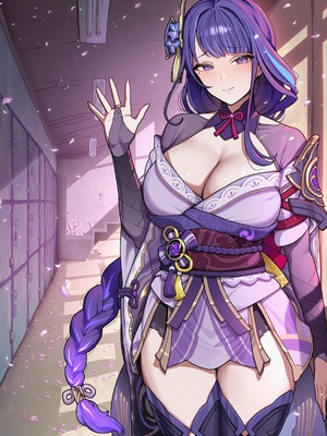 [龙裔小金鱼（野狗版）] 雷电将军 温柔妈咪的尺寸赎罪 NTR BBC SPH [AI Generated]_28_145182013_p27