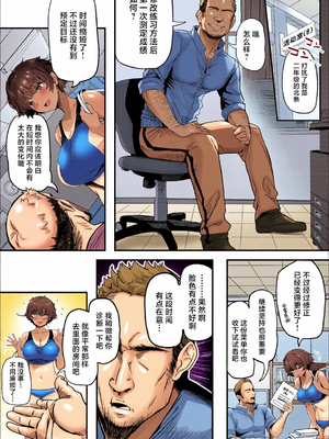 [全彩乱涂机上色][関西漁業協同組合 (丸新)] 陸上部のボクっ娘同級生が中年顧問にメスにされる一部始終｜田径部的女汉子同级生被中年顾问雌性化的全过程 [欶澜汉化组] [DL版]_0010